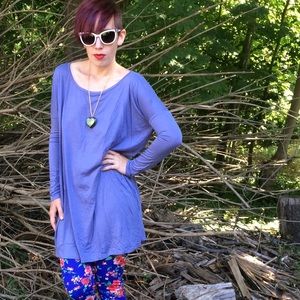 Blue tunic dress